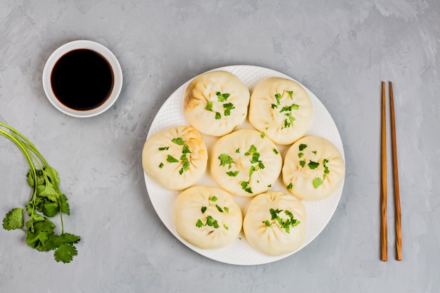 Raviolis chinois cuits à la vapeur