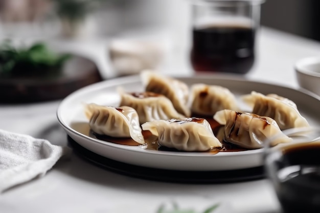 Raviolis gyozas Générer Ai