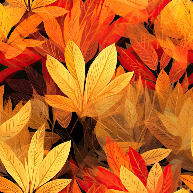 Rayons de soleil captivants à travers les feuilles d'automne