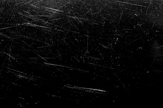 Rayures blanches avec éraflures isolées sur fond noir