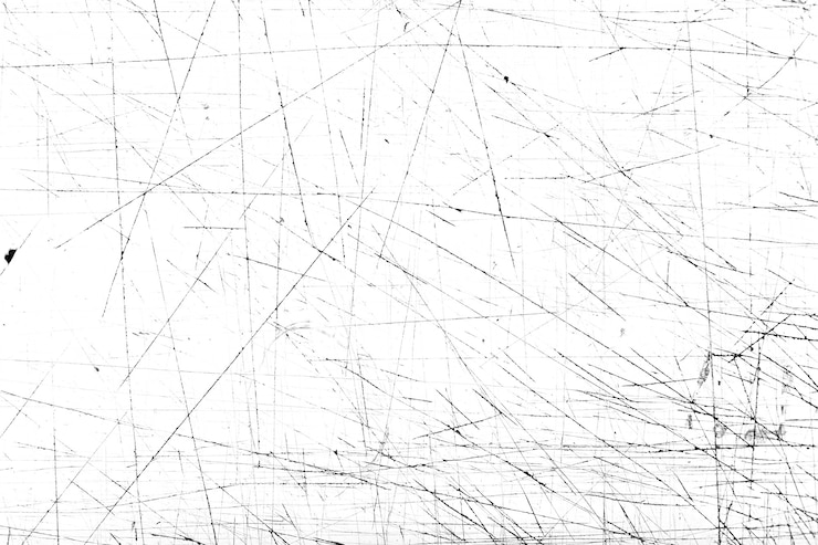 Photo rayures et saleté texture sur fond blanc