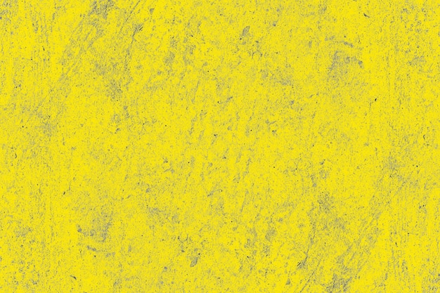 Rayures et texture grunge sur une vieille surface de mur en béton jaune