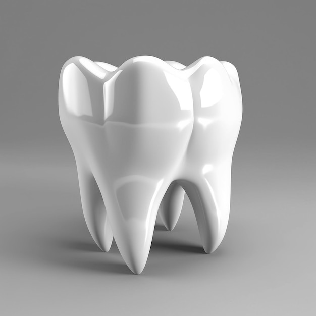 Réaliste détaillée 3d blanc dents saines gros plan vue Protection émail illustration