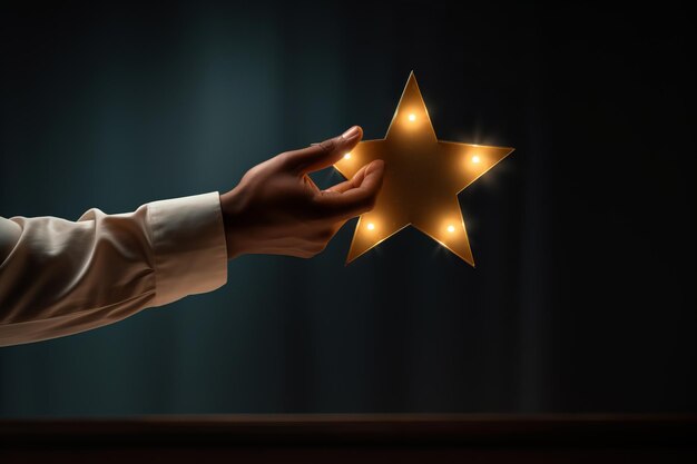 Réalité augmentée 3D Manipulation à la main Notation étoiles Un visuel captivant