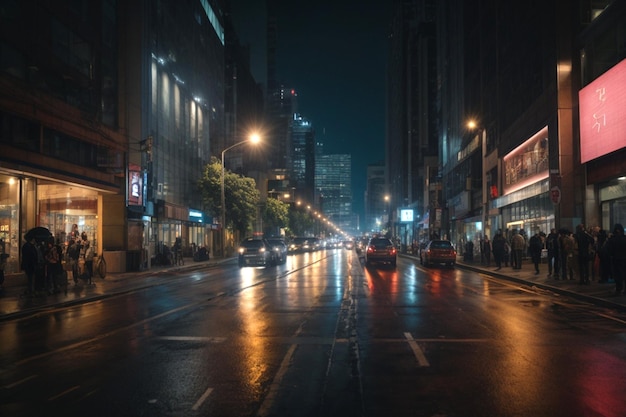 réalités photographiques Vue de dessus des immeubles de bureaux modernes dans le quartier financier