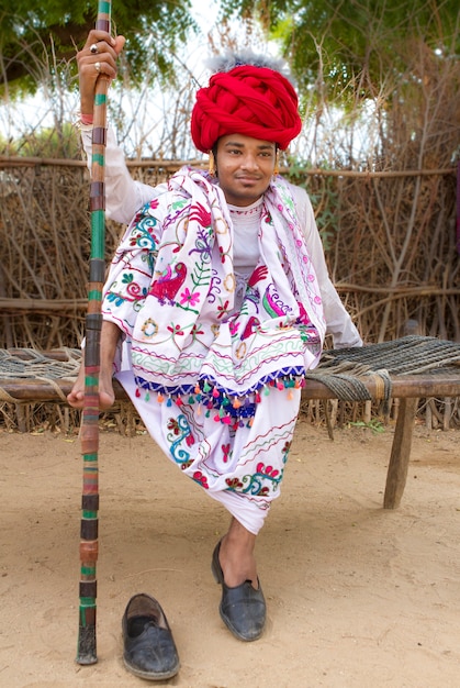 Photo rebari, populations rurales du rajasthan, inde