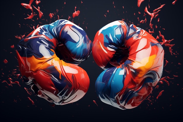 Photo récapitulatif power rendu artistique de gants de boxe 00056 03