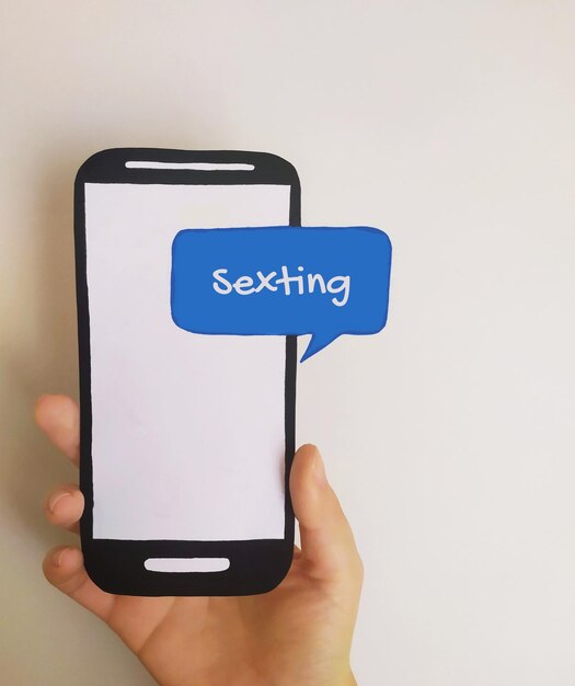 Réception d'un message concernant le sexting