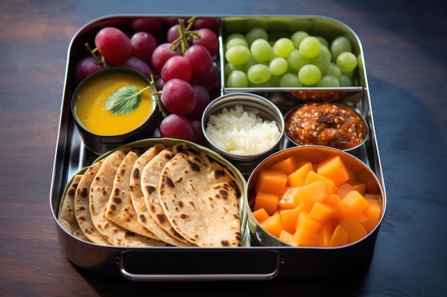 Recette de boîte à déjeuner scolaire pour les enfants indiens