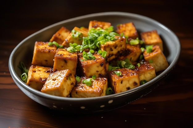 Recette de dîner au tofu au four