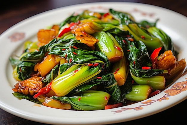 Recette de dîner sauté de bok choy