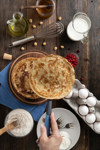 la recette des grandes crêpes