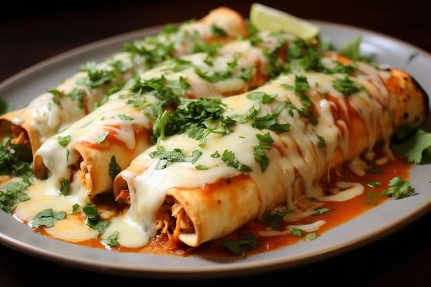 Recette mexicaine d'enchiladas au poulet