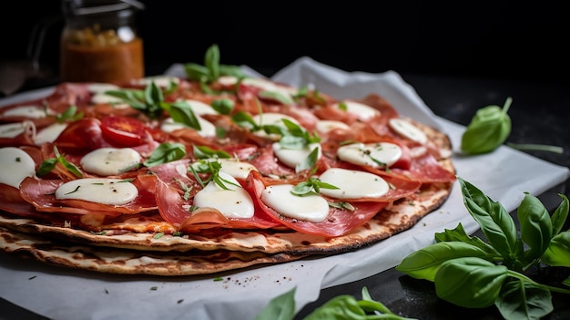 Recette de pizza tortilla au blé entier