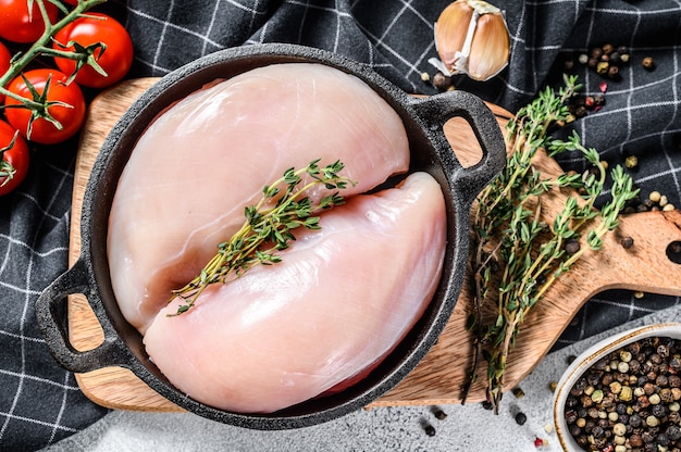 Recette pour cuire un filet de poitrine de poulet dans une poêle