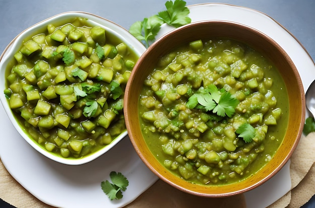 La recette végétalienne de Tomatillo Salsa Verde