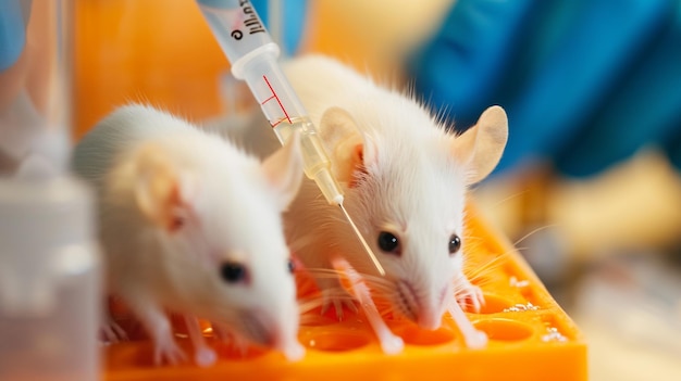 Recherche sur les médicaments et le vaccin sur les souris