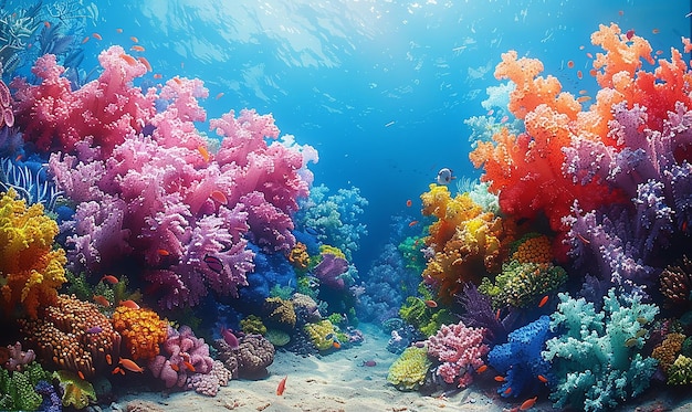 Le récif de corail tropical dynamique