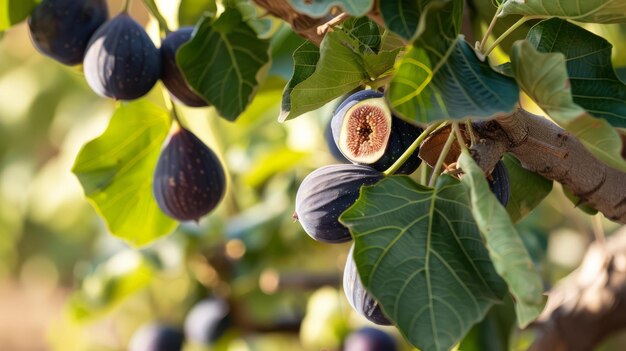 Photo la récolte des figues en méditerranée