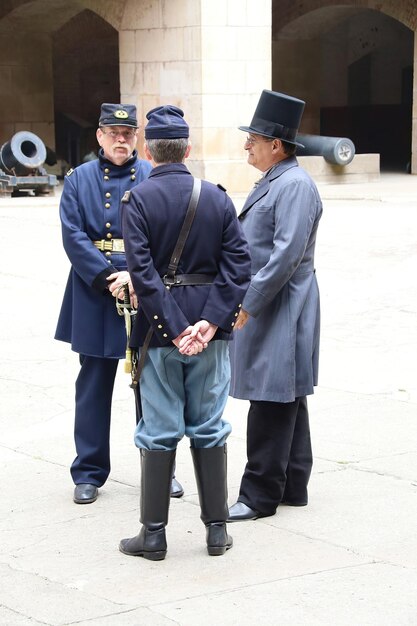 Photo reconstruction de la guerre civile à fort point à san francisco