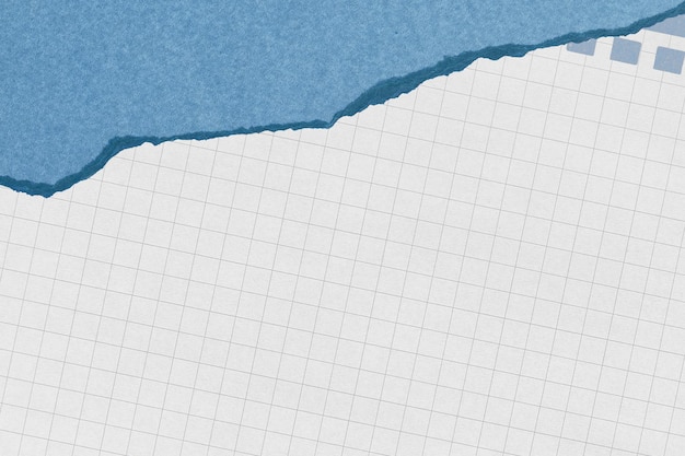 Recouvrement de grille png bordure bleue papier déchiré fond transparent