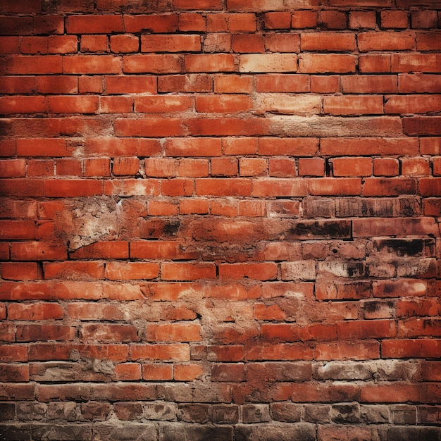 Red brick wall background