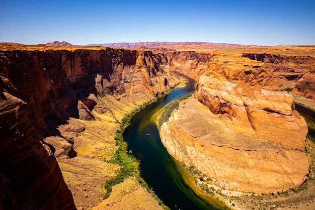 red rock canyon désert horseshoe bend page arizona horse shoe bend sur le grand canyon du fleuve colorado