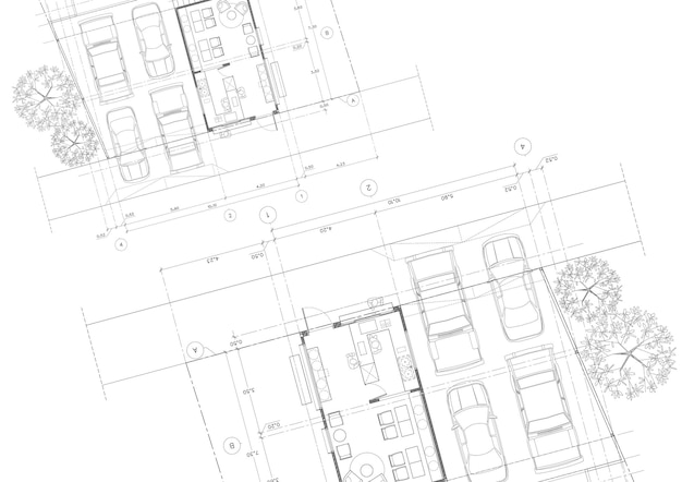 Photo rédiger un plan d'architecture pour la construction