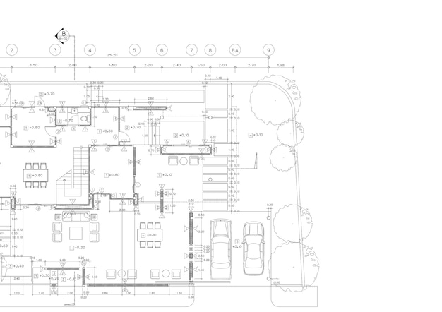 Photo rédiger un plan d'architecture pour la construction