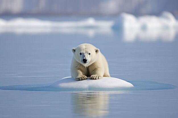 Réduction des populations d'ours polaires, de pingouins et d'autres espèces adaptées au froid