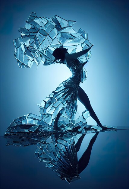 Reflets Fragmented Shattered Mirror par Zena Holloway