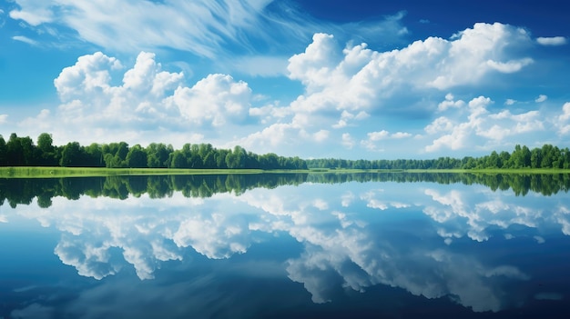 Réflexion de l'environnement météo paysage