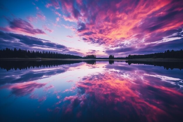 Réflexions rayonnantes Photo de fond d'écran