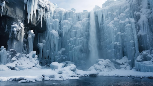 Refroidir le fond de glace gelée