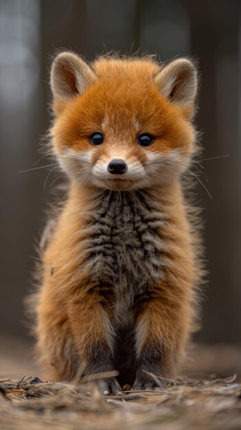 Le regard enchanteur d'un jeune renard rouge au milieu des forêts qui chuchotent