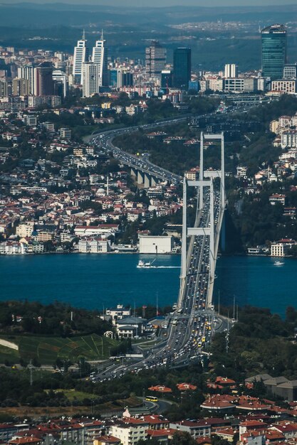 Photo en regardant istanbul d'en haut