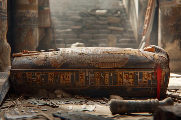 Regardez la splendeur de l'ancien art funéraire égyptien génératif ai