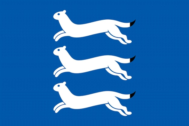 Région de l'Ostrobotnie du Sud Drapeau national et symbole préfectoral de la République de Finlande