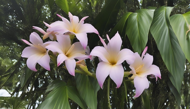 Photo la reine de la nuit fleurit à okinawa de belles fleurs