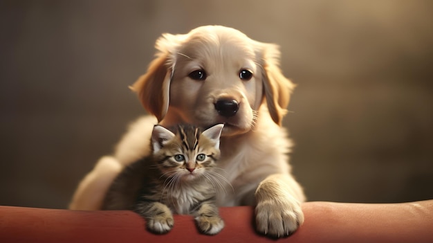 La relation adorable entre chiens et chats qui peuvent cohabiter harmonieusement