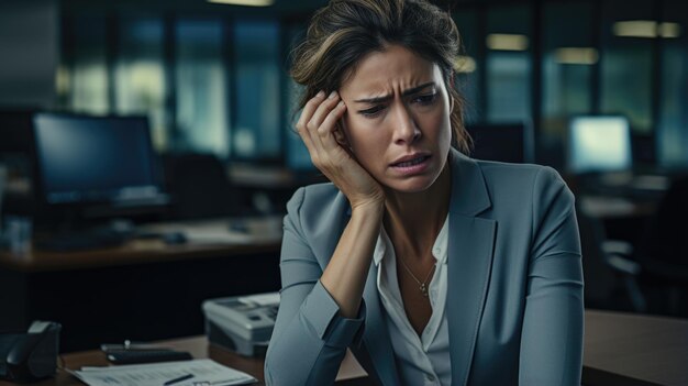Relever les défis d'un homme d'affaires stressé au milieu d'un bureau occupé