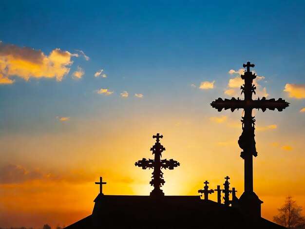 La religion chrétienne Croix à l'église de la foi chrétienne