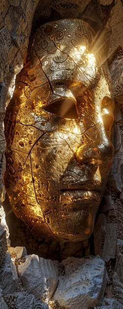 La relique royale du masque en or