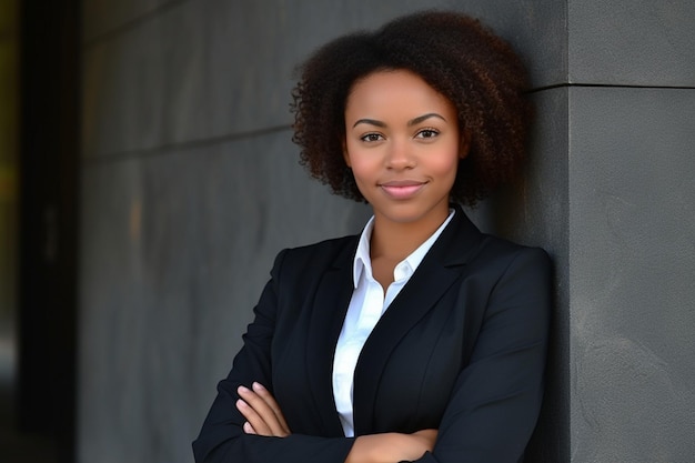 Remarquable Succès Noir Femme d'affaires photo