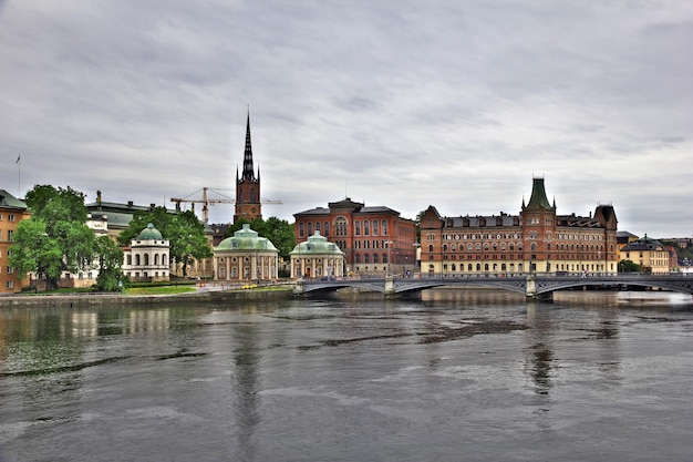 Le remblai à Stockholm en Suède