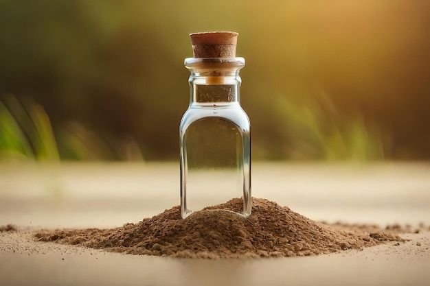 Remplir une bouteille de sable