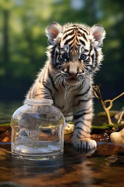 La renaissance du tigre La renaissance d'une espèce La fusion du tigre Mélange science et culture