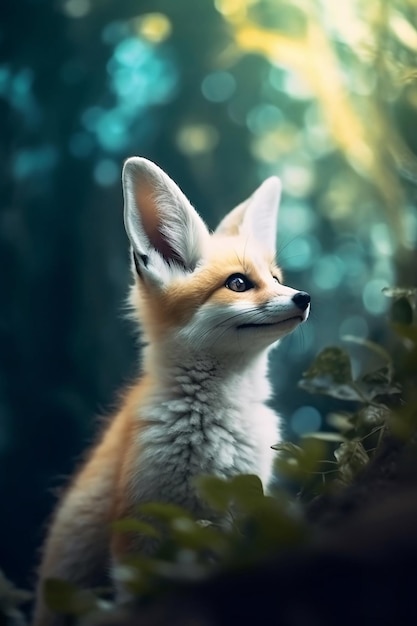 Un renard dans les bois