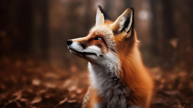 Un renard dans les bois