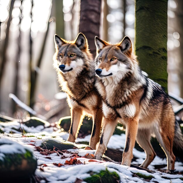 le renard rouge dans la forêt